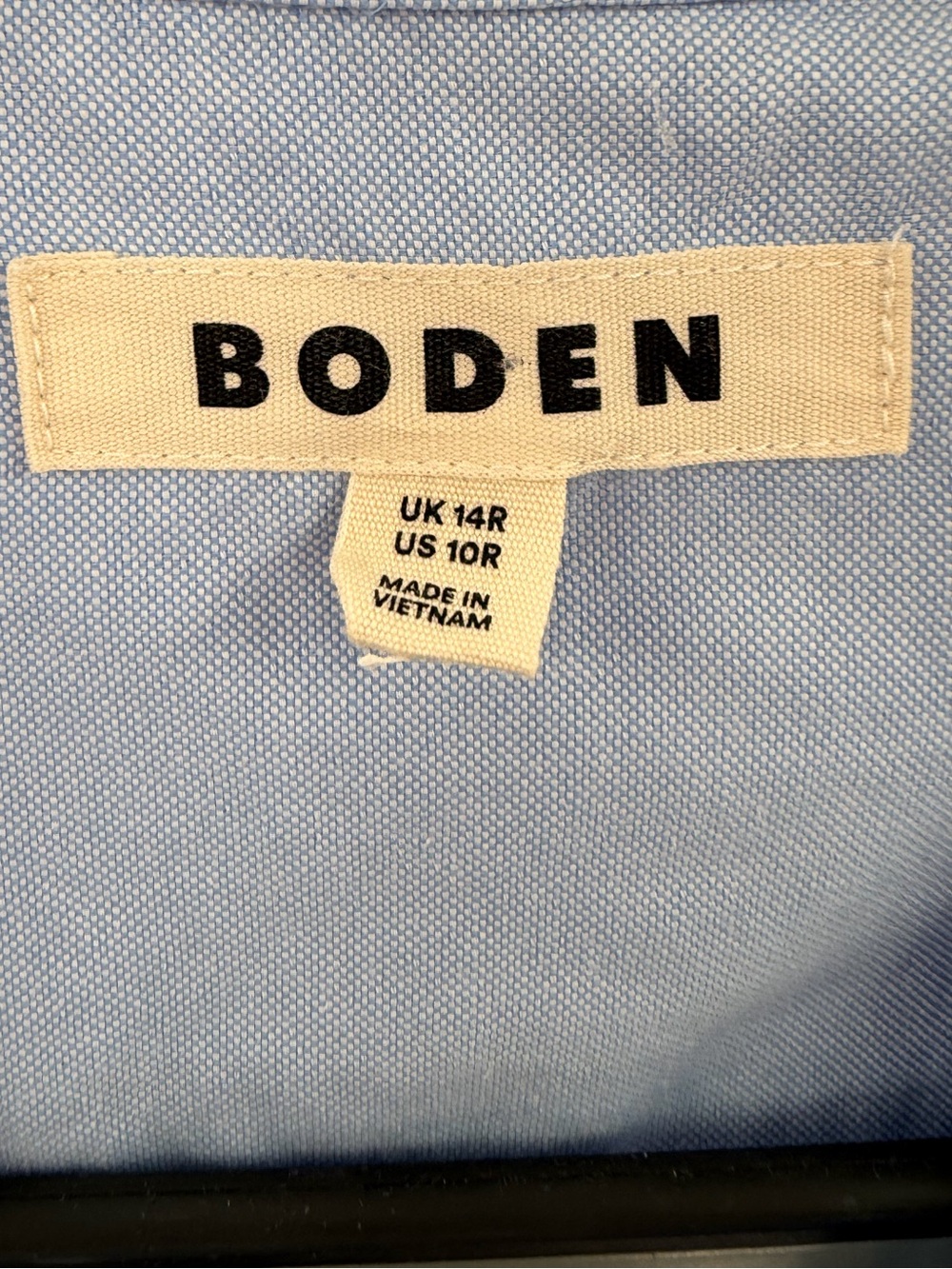 Boden Kate Chambray 100% Cotton Midi Shirt Dress US 10 10R - Picture 3 of 5